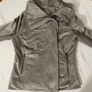 SL8 suede Moto gray jacket.